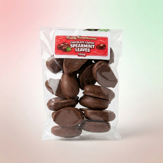 Chocolate Coated Spearmint Leaves